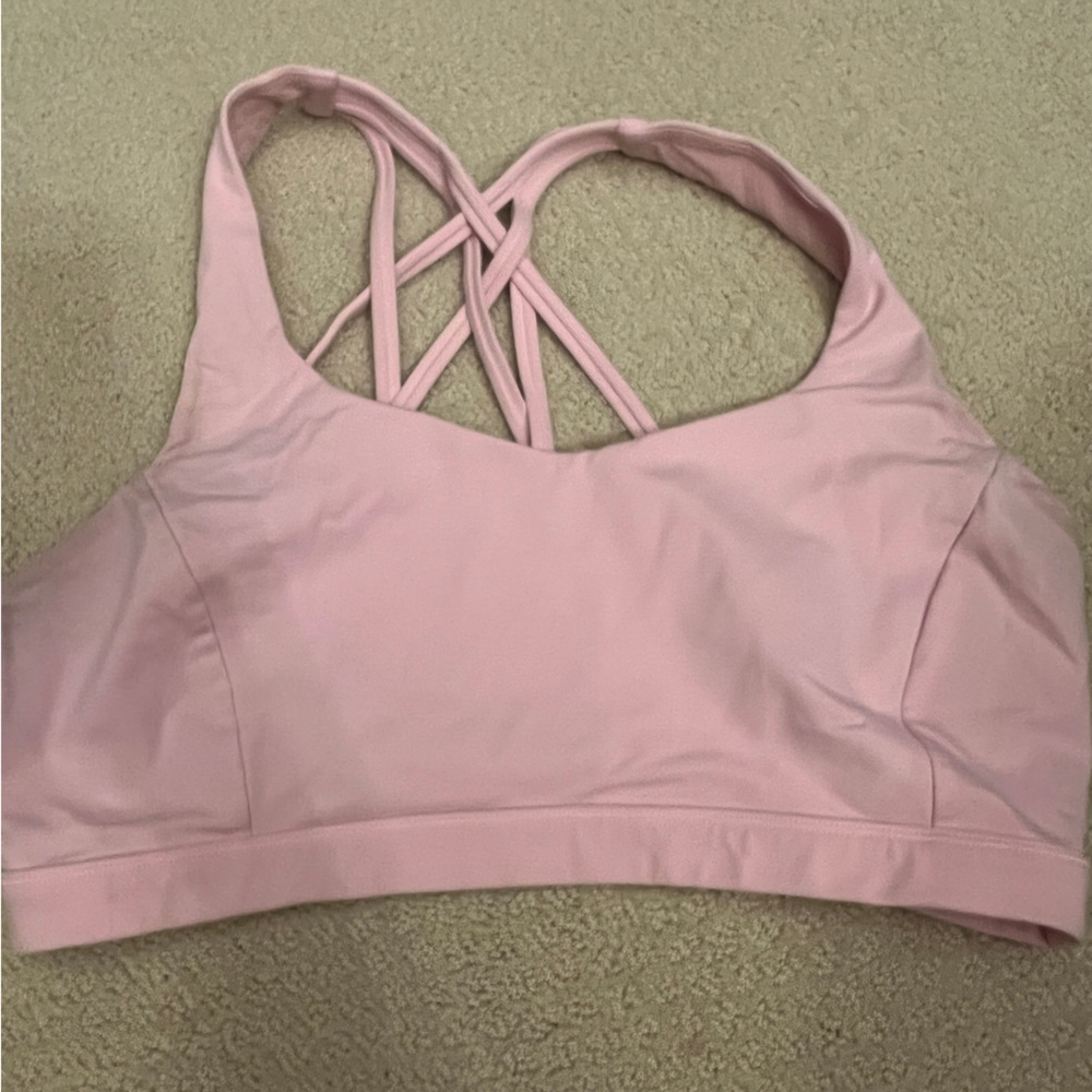 Lululemon Free to be serene bra Pearl Pink size 10